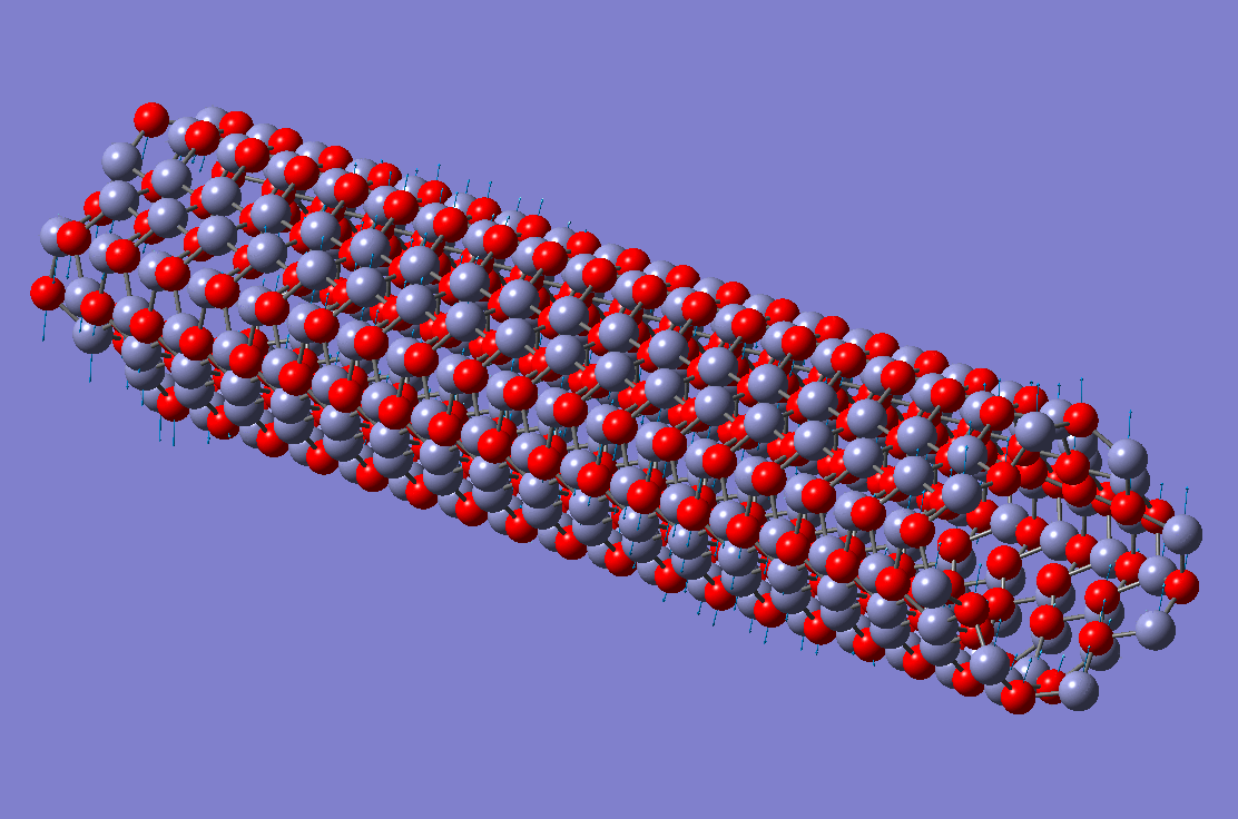 Bending mode of a ZnO nanotube