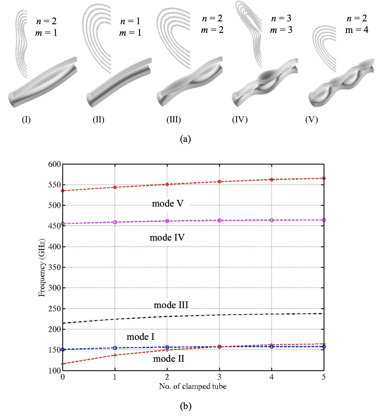 Vibration modes of a MWCNT